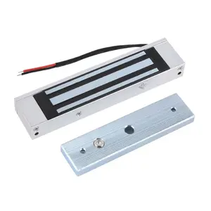 180Kg 300LBS Security Metalen Deur Magneet Opbouw Led Enkele Deur 12V Elektrische Magnetische Elektromagnetische Lock