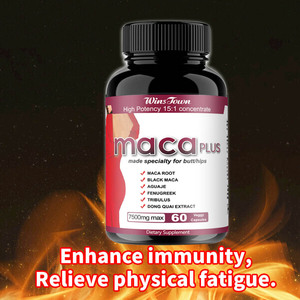 Maca Plus Capeules Bbl Supplément OEM MACA Racine Fesses Hanches Agrandissement Noir Maca Plus Capsules pour Hommes Puissance Femmes - Product Image 5