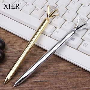 Großhandel Benutzerdefiniertes Logo Werbe-Bling-Geschenk Personalisierter Dünner Metall-Kugelschreiber Kristall-Stift - Product Image 4