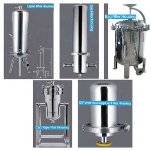 מסנן קוזמה 304 נירוסטה/316l 5 ''/10'' אוויר אוורור גז מסנן דיור עם מחסנית מסנן ptfe עבור עיקור אוויר עיקור אוויר - Product Image 6