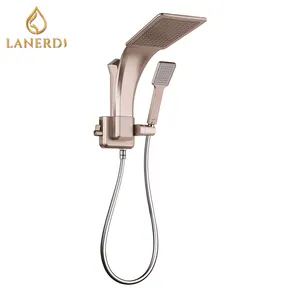 Lanerdi Champagne Mobile Home Rose Gold Shower Faucet Fixtures Set Rose Gold Shower Head