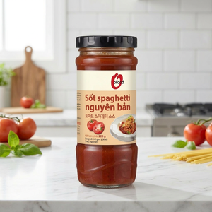 Sauce tomate pour spaghetti O'food 220g |   Sauce à pâtes de style italien classique, prête à l'emploi pour la vente au détail et en gros - Product Image 2