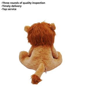 2025 caldo e realistico Zoo peluche leone peluche regalo per bambini <span class=keywords><strong>classici</strong></span> farciti animali selvatici da 6-10 pollici decorazioni per la casa transfrontaliere - Product Image 3