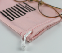 Sac réutilisable en microfibre pour lunettes de natation et bijoux avec cordon de serrage et pelliculage mat