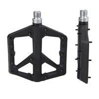 Pédales de vélo en nylon pour vélo de route noir/rouge/jaune/argent antidérapant VTT Pédale de vélo en nylon de différentes couleurs