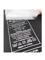 Sérigraphie PVC tissée personnalisée transfert DTF autocollant impression par transfert de chaleur pour vêtements thermocollants étiquettes de vêtement prêtes à presser