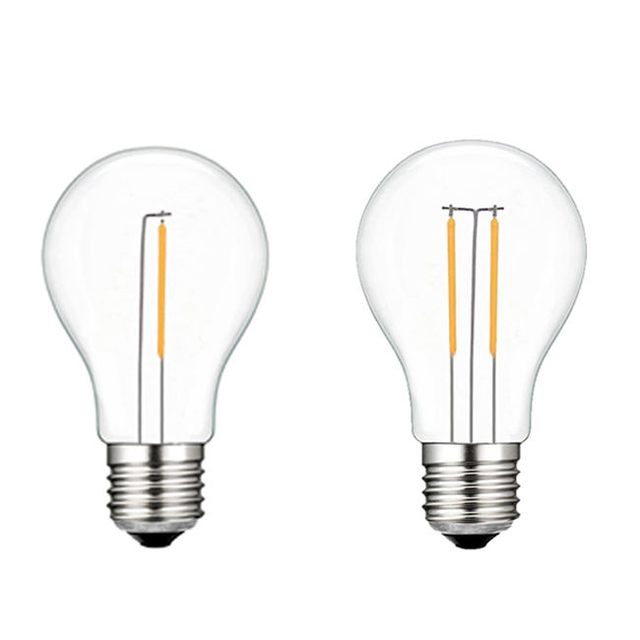 A60 LED Vintage Edison Bulb Plastic E27 A60 DC24V Indoor Lighting LED Filament Bulb , FMT-A60