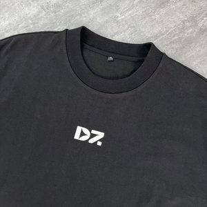 Canotta Sportiva <span class=keywords><strong>Nera</strong></span> QIANSHI 100% Cotone con Logo Personalizzato Stampato, Gilet da Corsa Designer in Tessuto Pesante French Terry Senza Maniche - Product Image 3