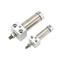 Mini-cylindre pneumatique à double action en acier inoxydable à tête carrée, série MARU, idéal pour les machines industrielles automatisées
