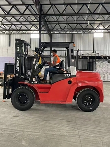 FD70T 7ton diesel Engine Powered Forklift Truck 3m -6m diesel Fuel Isuzu Engine for Heavy Counter-weight Forklifts - Product Image 2