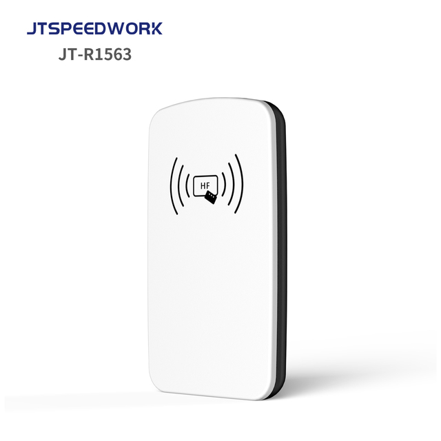 JT-R1563 RFID Sticker Reader Long Range Desktop NFC 13.56mhz Micro Library Management RFID Portable Reader