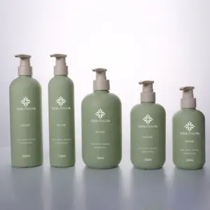 Hộp Đựng Kem Dưỡng Da Rỗng Màu Xanh Lá <span class=keywords><strong>HDPE</strong></span> Thân Thiện Với Môi Trường 200Ml 500Ml 300Ml Chai Bơm Dầu Gội Dưỡng Da Nhựa Tùy Chỉnh 250Ml - Product Image 1