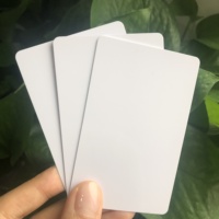 Carte vierge en PVC de haute qualité, impression rapide, CR80, brillante, jet d'encre, imprimable recto verso, avec revêtement