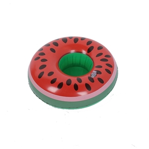 En stock : Porte-gobelets et sous-verres gonflables en forme de flamant rose, donut, citron, pastèque, ananas, <span class=keywords><strong>crabe</strong></span>, cœur pour parcs aquatiques - Product Image 6