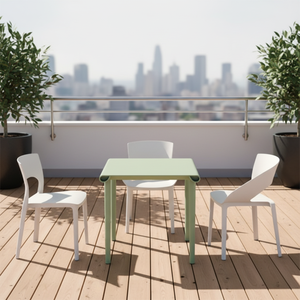 <span class=keywords><strong>Table</strong></span> de jardin carrée en plastique colorée, imperméable et facile à transporter - Product Image 1