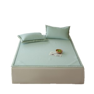 Samwisoo <b>Cooling</b> Mat Set 1.5m 1.8m Viscose Ice Silk Washable Nordic Style Summer Bed <b>Pad</b> for Adults Infants Children Elderly - Product Image 3