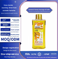 Aceite de Masaje de Extracto Vegetal Prensado en Frío SuperHoney con Cúrcuma, 100% Puro y Natural, Hidratante y Nutritivo para el Cuidado Diario de la Piel