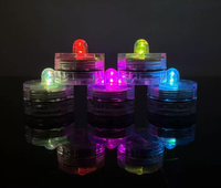 Lampu Lilin Tanpa Api Tahan Air Warna-warni Bentuk Bunga Plum untuk Dekorasi Kolam Renang, Dekorasi Natal, dan Keamanan