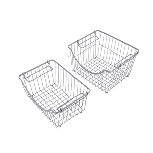 Cesto per Biancheria Sporca in Metallo Impilabile, Grande Capacità, Traspirante, Stile Americano per Uso Domestico - Product Image 2