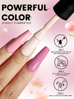 YOKEFELLOW vernis à ongles Gel UV OEM 6 pièces ensemble marque privée vernis émail 10ML Gel de couleur rose