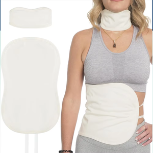 Kit kompres minyak jarak asli katun organik pembungkus minyak jarak dapat dipakai ulang memperbaiki tidur dan pencernaan mengurangi peradangan - Product Image 1