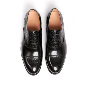 Chaussures habillées classiques pour hommes personnalisables en cuir véritable italien, style Oxford à lacets, plates, pour le travail, toutes saisons (été et hiver) - Product Image 3