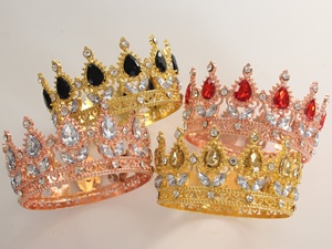 Accesorios <span class=keywords><strong>de</strong></span> Lujo con Cristales y Diamantes, Corona <span class=keywords><strong>de</strong></span> Cumpleaños, Tiara Nupcial, Decoración Festiva <span class=keywords><strong>para</strong></span> el Día <span class=keywords><strong>de</strong></span> la Madre, Ceremonia <span class=keywords><strong>de</strong></span> Graduación - Product Image 4