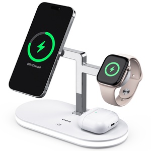 Supporto magnetico del caricatore senza fili 25W 15W veloce 5 in 1 stazione di ricarica magnetica con LED per <span class=keywords><strong>iPhone</strong></span> 17/16/15/14/13/12 serie - Product Image 2