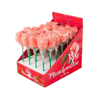 20G 24 Natal Hari Valentine Kotak Marshmallow, Permen Mawar, Camilan Valentine