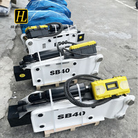 Casse-roche hydraulique silencieux de type supérieur SB40 pour excavatrices de 4 à 7 tonnes EC55D EC60C EC55 EC75D EC8OD PRO – Marteau de construction