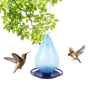 LM LM25027 Nuevo Comedero y Bebedero para Pájaros de Plástico con Forma de Flor, Comedero de Agua para Jardín Exterior - Product Image 5