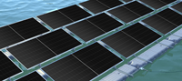 Pasokan langsung pabrik sistem apung 100MW/Tahun kapasitas produksi sistem apung surya