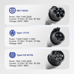 WiFi APP Kontrollü Akıllı 7-22KW EV Şarj Cihazı Duvara Monte Edilebilir CE Sertifikalı Tip 1/Tip <span class=keywords><strong>2</strong></span>/GB/T Standartlarında IP65 24 Ay Garantili Yeni - Product Image 2