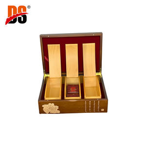 Juego de Almacenamiento de Té con Compartimentos Rectangulares de Madera MDF Lacada con Logotipo Grabado a Láser Hecho a Mano de la Marca DS al por Mayor - Product Image 1
