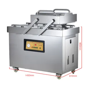 Factory direct sales beef frozen chicken packing machine double chamber vacuum packing machine