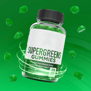 Super Green Organic Fruit & Vegetable Vitamin Gummies Venta directa de fábrica OEM Suplementos nutricionales para adolescentes Gummy Candy - Product Image 3