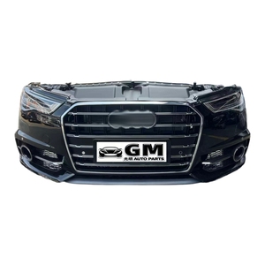 Nouveau radiateur moteur capot calandre feu stop <span class=keywords><strong>pare</strong></span>-chocs pour Audi A6 C7 assemblage de lèvre avant en <span class=keywords><strong>plastique</strong></span> Position avant arrière - Product Image 2