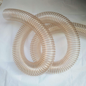 Manguera de Vacío de Poliuretano (PU) con Alambre de Acero Revestido de Cobre, <span class=keywords><strong>Ducto</strong></span> de Ventilación y Extracción Transparente para la Industria de la Madera - Product Image 2