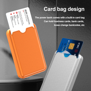 Banque d'alimentation sans fil magnétique 5000mAh Chargeur <span class=keywords><strong>portable</strong></span> 20W PD Charge rapide <span class=keywords><strong>Batterie</strong></span> externe <span class=keywords><strong>avec</strong></span> design de sac à cartes - Product Image 6
