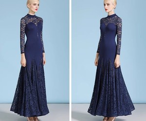 Vestido <span class=keywords><strong>de</strong></span> Baile Latino para <span class=keywords><strong>Mujer</strong></span> MY824, <span class=keywords><strong>de</strong></span> Encaje Estampado <span class=keywords><strong>de</strong></span> Lujo, para Salsa, <span class=keywords><strong>Tango</strong></span>, Chachachá, Baile <span class=keywords><strong>de</strong></span> Salón, Competencia y Práctica - Product Image 4