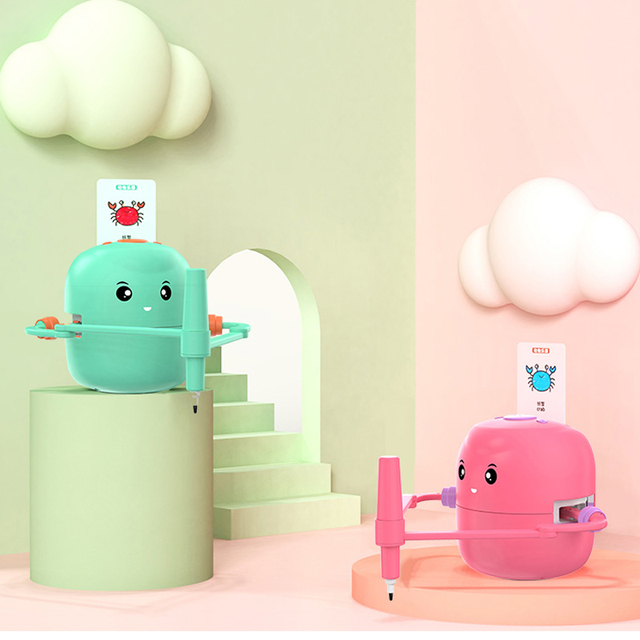 FiveStar Intelligent Automatic Drawing Robot Early Education Enlightenment Drawing Teaching AIDS Accompany Children to Learn Toy