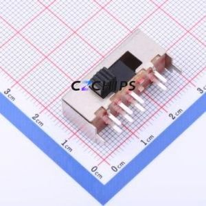 SK-23H01-G040 Slide Switch Through hole Component (THT) Switch Double Pole Three Throw Rectangle Pin Header PC Pin 27.1mm - Product Image 1