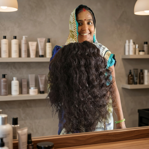 Venta al por mayor de extensiones de cabello humano brasileño ondulado natural con cutícula alineada - Product Image 1
