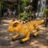 Chien robot animatronique réaliste personnalisé, mignon, Dimetrodon, pour intérieur/extérieur, étanche, ignifuge, télécommandé, marchant, pour centre commercial