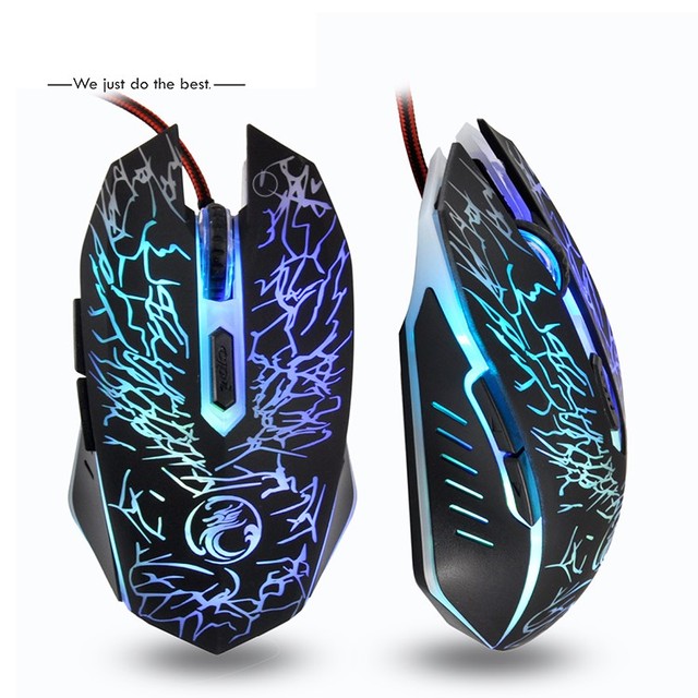 Hot Selling Promotional Price 2400 DPI With RGB Lights Wired Gaming Mouse for Desktop and Laptop Computers
