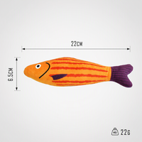 Jouets pour chats en polyester pelucheux de luxe, jouets pour chats à la catnip, jouets pour chats en forme de poisson, jouets interactifs pour animaux de compagnie, jouets doux pour chats en forme de poisson