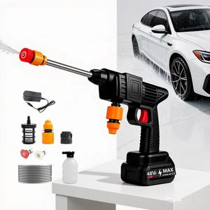 <span class=keywords><strong>Nettoyeur</strong></span> <span class=keywords><strong>haute</strong></span> <span class=keywords><strong>pression</strong></span> portable sans fil, <span class=keywords><strong>nettoyeur</strong></span> <span class=keywords><strong>haute</strong></span> <span class=keywords><strong>pression</strong></span> alimenté par batterie 6000mAh avec batterie rechargeable pour clôture murale de sol de voiture - Product Image 1