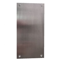 Puerta residencial de alta calidad, herrajes de hierro de aluminio Infiniti, placa de patadas de acero inoxidable para puerta