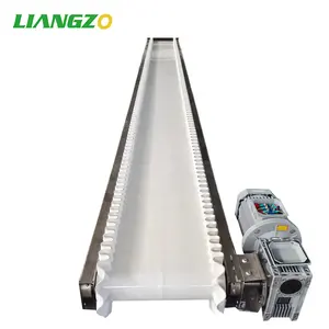 LIANGZO – bande transporteuse personnalisée en acier inoxydable 304/316, inclinée, blanche, Pu de qualité alimentaire