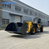 Günstiger 18m 4WD Drehbarer Teleskoplader 4 Tonnen Teleskopstapler für Materialtransport